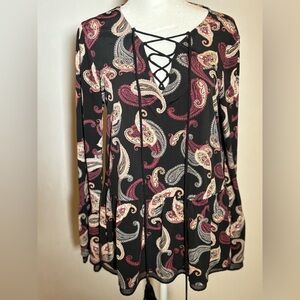 Paisley Long Sleeve Blouse